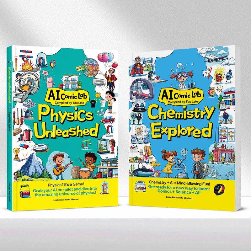 Kids' Science Comic Books – Fun Physics & Chemistry Learning Set (Ages 7+)