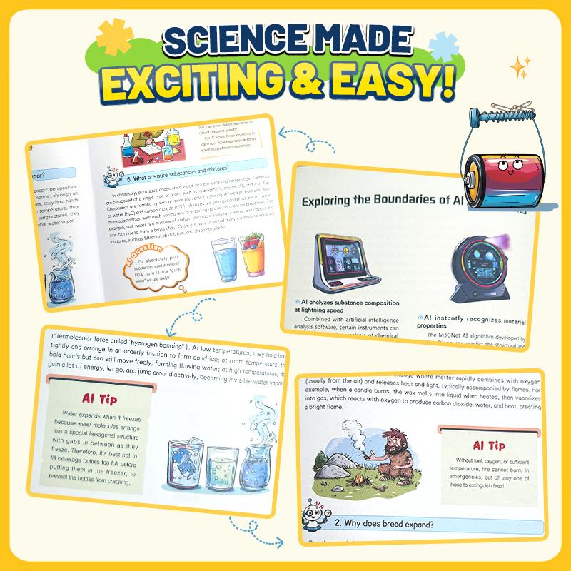 Kids' Science Comic Books – Fun Physics & Chemistry Learning Set (Ages 7+)