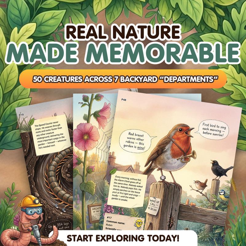 The Secret Jobs of Backyard Creatures